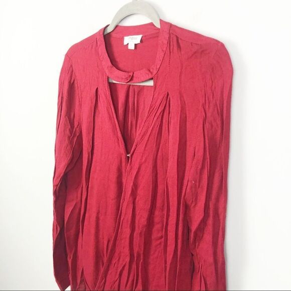 UMGEE | Choker Style Deep V Top Red Women’s Size Medium - Picture 2 of 9